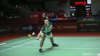 Pebulutangkis berusia 21 tahun itu mampu meladeni permainan Mithun Manjunath.
