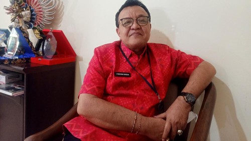 Kepala Bidang Pencegahan dan Pengendalian Penyakit Dinas Kesehatan Provinsi Bali, I Wayan Widia di kantornya Jalan Melati No. 20 Denpasar, Bali Selasa (24/1/2023).