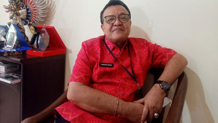 Kepala Bidang Pencegahan dan Pengendalian Penyakit Dinas Kesehatan Provinsi Bali, I Wayan Widia di kantornya Jalan Melati No. 20 Denpasar, Bali Selasa (24/1/2023).