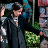 Acara ulang tahun Gempi tampak diisi berbagai kegiatan seru dan menarik. Salah satunya ada face painting yang bisa dicoba oleh para tamu undangan yang hadir. Foto: Instagram/@gisel_la