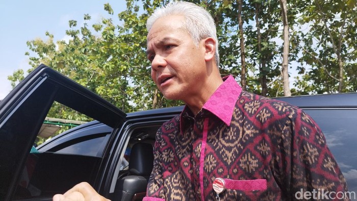 Gubernur Jawa Tengah Ganjar Pranowo di Kabupaten Semarang, Selasa (24/1/2023).