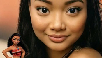 Kalau Moana jadinya secantik ini. Foto: Instagram/@hidreley