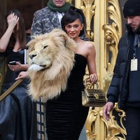 Dalam keterangan resminya seperti dikutip CNN Style, desainer sekaligus direktur kreatif Schiaparelli Daniel Roseberry mengaku terinspirasi oleh puisi dari abad ke-14 yang bertajuk Inferno karya penulis Italia Dante Alighieri. Puisi tersebut mengangkat sembilan lingkaran neraka yang kemudian diinterpretasikan Daniel dalam rupa hewan. (Foto: Pierre Suu/Getty Images)