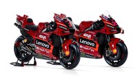Ducati Desmosedici GP23 memiliki spesifikasi mesin 1.000 cc, liquid-cooled, 90° V4, 4-stroke, Desmodromic DOHC, four valves per cylinder. Mesin Desmodromic itu bisa menghasilkan tenaga buas, mencapai lebih dari 250 daya kuda. Foto: Ducati