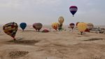 Meriahnya Festival Balon Udara di Gurun Qatar