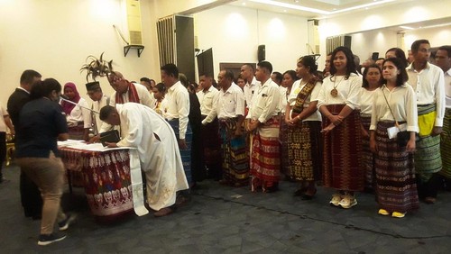 Pelantikan PPS di Kupang, Nusa Tenggara Timur (NTT), Selasa (24/1/2024).