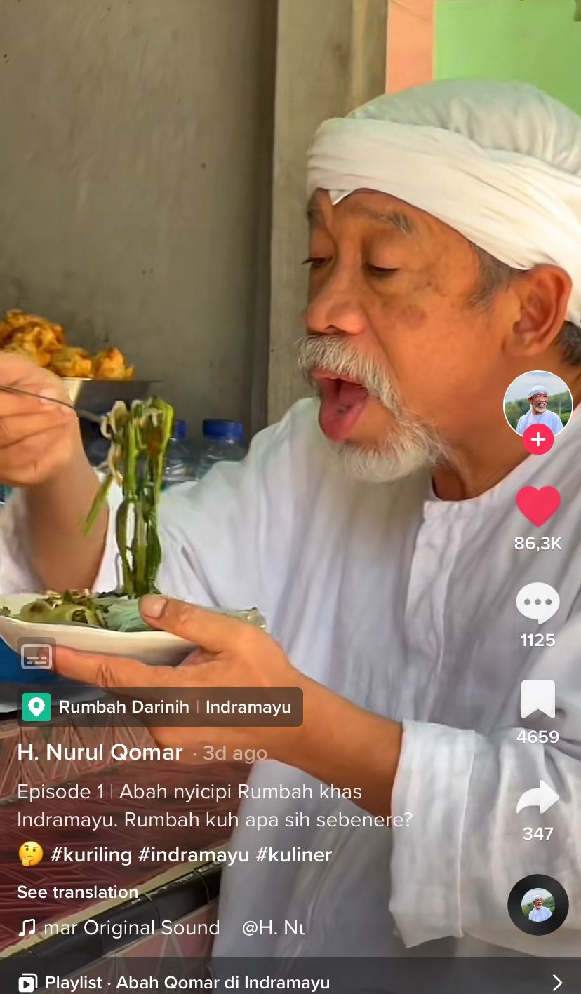 Pelawak Abah Qomar Jadi Food Vlogger, Kontennya Curi Perhatian!