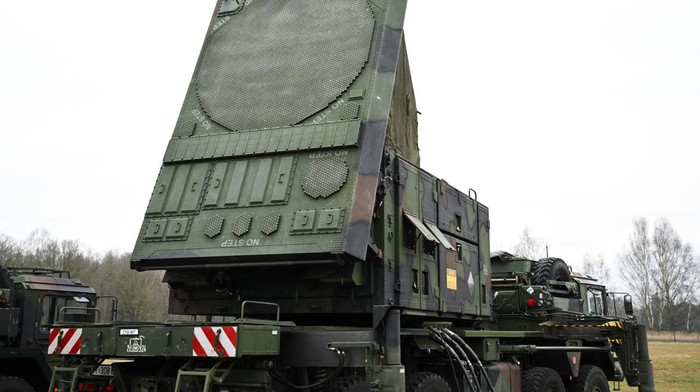 A general view of a mobile defence surface-to-air missile system, Patriot, before it is transported to Poland from Gnoien, Germany January 23, 2023. REUTERS/Annegret Hilse