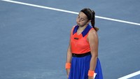 Eksprsi Jelena Ostapenko saat kehilangan poin.