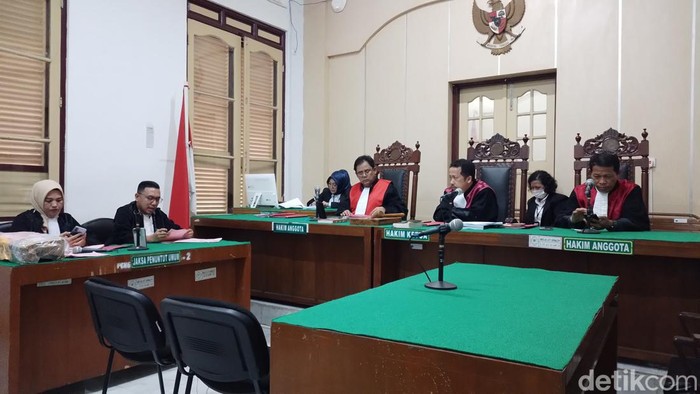 Suasana sidang tuntutan kasus sabu terhadap dua warga Aceh di PN Medan