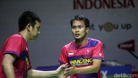 Setelah match point, pukulan Ahsan ke arah badan Koga di gim ketiga tidak dapat dikembalikan sekaligus memastikan kemenangan dengan skor 21-10.