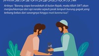 Bersedekah di bulan Rajab bisa mendapatkan pahala berlipat. Foto: Luthfy Syahban/detikcom