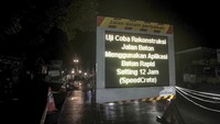Pembukaan jalan beton lajur arah Semarang dan lajur arah Purwodadi di KM Smg 21+715-21+717, Demak, Jawa Tengah setelah di rekonstruksi. Foto: Dok. SIG