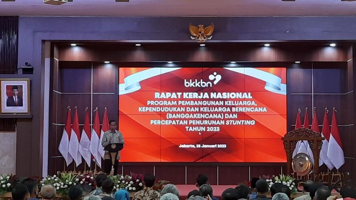 Jokowi di acara BKKBN (Kanavino-detikcom)