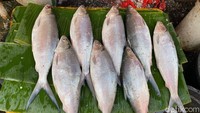 Kalau ini bandeng yang jadi buruan jelang Imlek lalu. Harganya mulai dari Rp 125.000 hingga Rp 200.000 untuk yang paling besar.