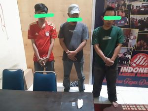 Polisi Ungkap Transaksi Sabu di Mamuju Lewat Pot Bunga, 3 Pelaku Ditangkap