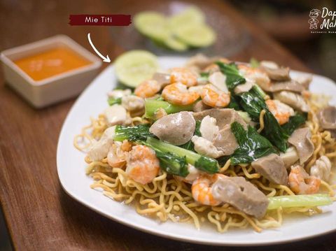 Mie titi khas Makassar