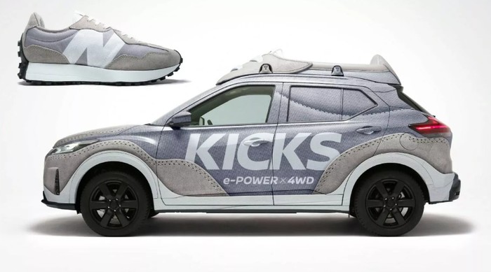 Nissan Kicks x New Balance 327. Nissan Kicks x New Balance 327.