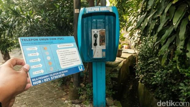 Telepon umum atau telepon koin (Andhika Prasetia/Detikcom)
