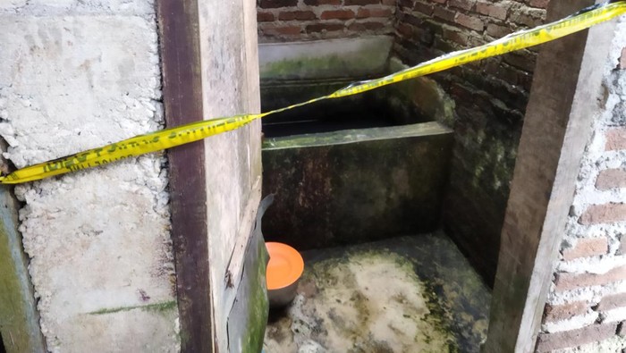 TKP penemuan mayat bayi di Karang Tanjung, Kabupaten Pandeglang.