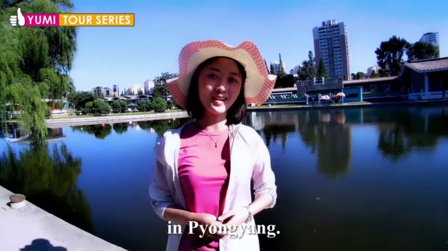 Menurut Kang Dong Wan, profesor Universitas Dong A, video yang dibuat Song A dan YuMi adalah strategi propaganda Korea Utara untuk menyebarkan paham politiknya. Foto: dok. YouTube Olivia Natasha- YuMi Space DPRK daily