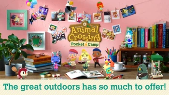 Animal Crossing: Pocket Camp merupakan game simulasi sosial. Nantinya pemain akan dijatuhkan di sebuah pulau, dan harus menjalani hidup dengan satwa liat setempat, berkemah, dan lain sebagainya. Foto: (Google Play Store).