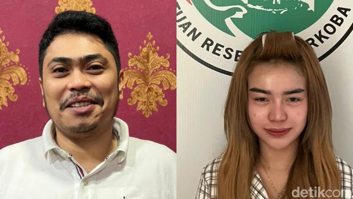 Anggota DPRD Batam Azhari David Yolanda dan teman perempuannya yang ditangkap karena kasus sabu.