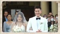 Julian Jacob dan Mirriam Eka menggelar pemberkatan pernikahan di Gereja Katedral, Jakarta Pusat pada Kamis (26/1/2023). Foto: dok. Channel YouTube Julian & Maria