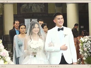 Julian Jacob Resmi Nikahi Mirriam Eka, Gelar Pemberkatan di Gereja Katedral