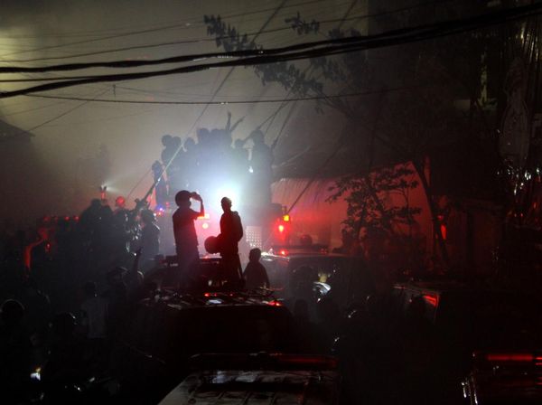 Gedung SDM Polda Kalsel Terbakar