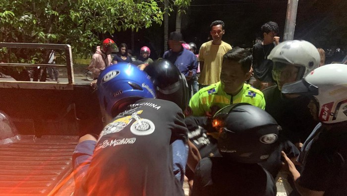 Kecelakaan maut pemotor bonceng tiga di Kendari