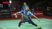 Kemenangan Fajar/Rian berarti Indonesia telah mengirim dua ganda putra di perempatfinal usai kelolosan Bagas Maulana/Muhammad Shohibul Fikri. 