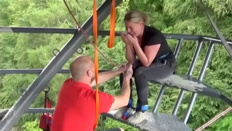 Lamar Kekasihnya Saat Bungee Jumping, Eh Cincinnya Jatuh