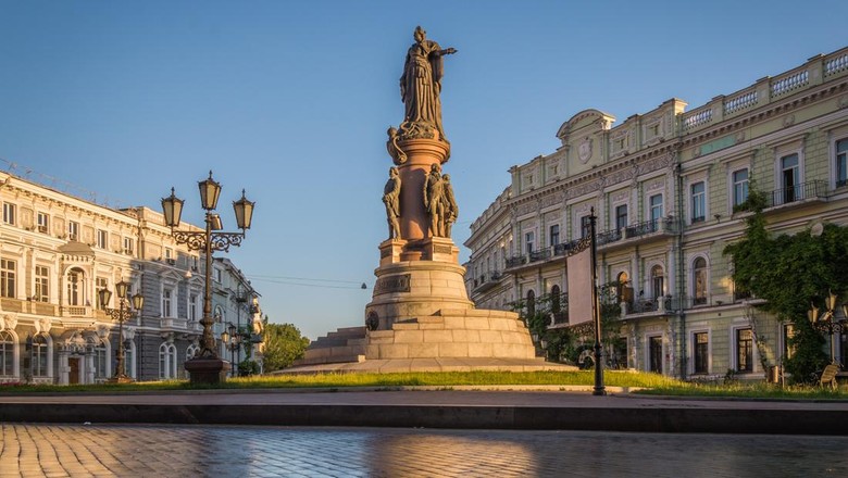 Monumen pendiri Odessa di Ukraina Monumen pendiri Odessa di Ukraina