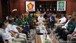 Potret Petinggi Gerindra, PKB dan NasDem Bergandengan Tangan di Sekber