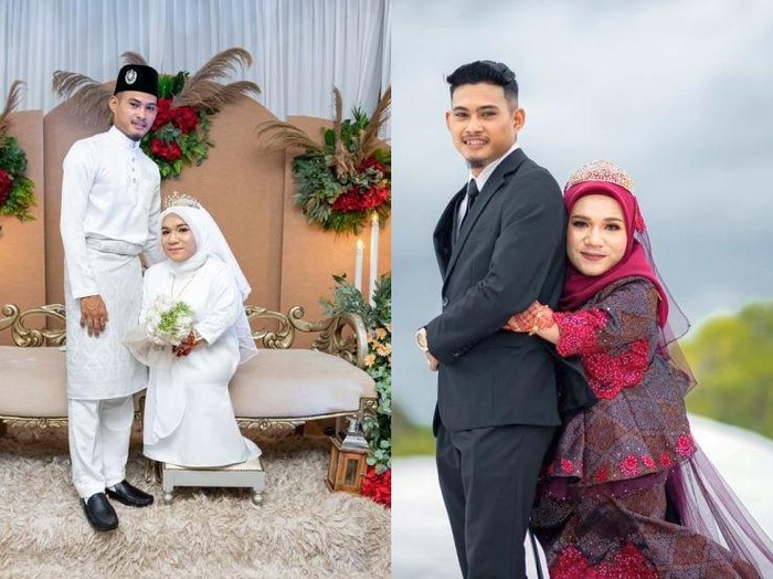 Pasangan viral di media sosial, Muhammad Nashrul dan Nurul Anis Natasya.