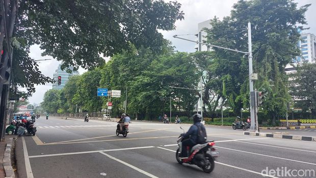 Pemprov DKI Jakarta berwacana menerapkan jalan berbayar elektronik (electronic road pricing/ERP) kepada pengguna sepeda motor. Sejumlah pemotor menolak. (Rumondan N/detikcom)