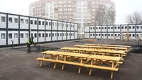 Perumahan tersebut nantinya akan menjadi akomodasi sementara para pengungsi korban perang yang kehilangan tempat tinggal di Lviv.  