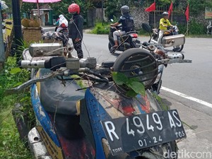 Motor Matik Ini 7 Tahun Parkir di Tepi Jalan Klaten Bak Monumen