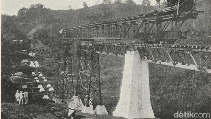 Proses Pembangunan jembatan Cikacepit 1917
