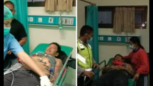 Tangkapan layar sebuah postingan diduga aksi begal di shortcut Singaraja - Mengwi viral di media sosial.