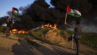 Serangan itu menewaskan sembilan warga Palestina dan 20 orang terluka.  