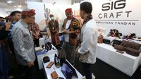 PT Semen Indonesia (Persero) Tbk (SIG) ikut berpartisipasi pada kegiatan “Bazar UMKM Untuk Indonesia 2023” dengan mengirim 32 UMKM binaan mereka.