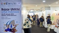 Bazar UMKM Untuk Indonesia 2023 yang diselenggarakan Kementerian BUMN digelar di Gedung Sarinah, Jakarta pada tanggal 26 hingga 29 Januari 2023.