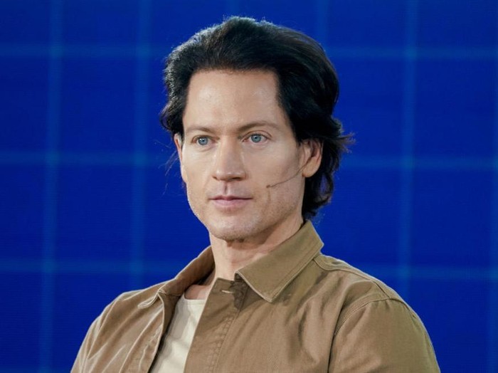 Bryan Johnson, founder and chief executive officer of Kernel Holding SA, during the Milken Institute Global Conference in Beverly Hills, California, U.S., on Wednesday, Oct. 20, 2021. The event brings together individuals with the capital, power, and influence to change the world and connects them with those whose expertise and creativity are reinventing health, finance, technology, philanthropy, industry, and media. Photographer: Kyle Grillot/Bloomberg via Getty Images