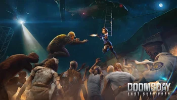 Berbeda dari limat judul sebelumnya. Doomsday: Last Survivors mengajak pemain untuk berkompetisi secara multiplayer online. Foto: (Google Play Store).