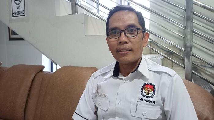Ketua KPU Tabanan, I Gede Putu Weda Subawa. (chairul amri simabur/detikBali)