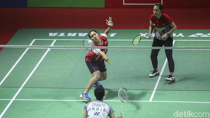 Ribka Sugiarto/Lanny Tria Mayasari kalah dramatis dalam duel lawan wakil India Tanisha Crasto/Ashwini Ponnappa.