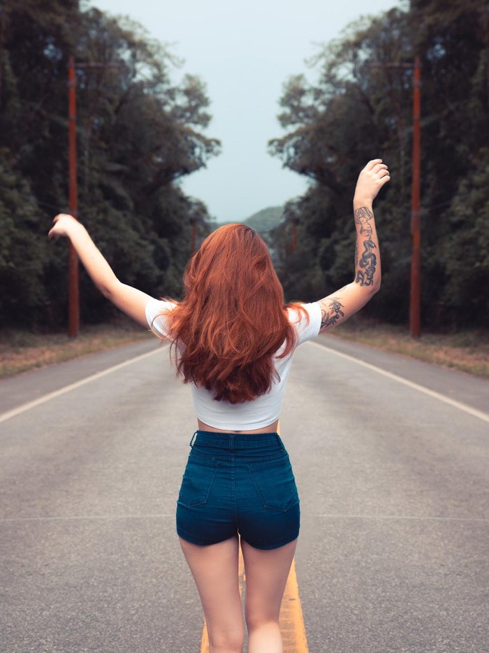 Ilustrasi model potongan rambut.