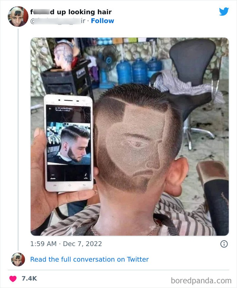 Model rambut unik dan tidak biasa di internet.